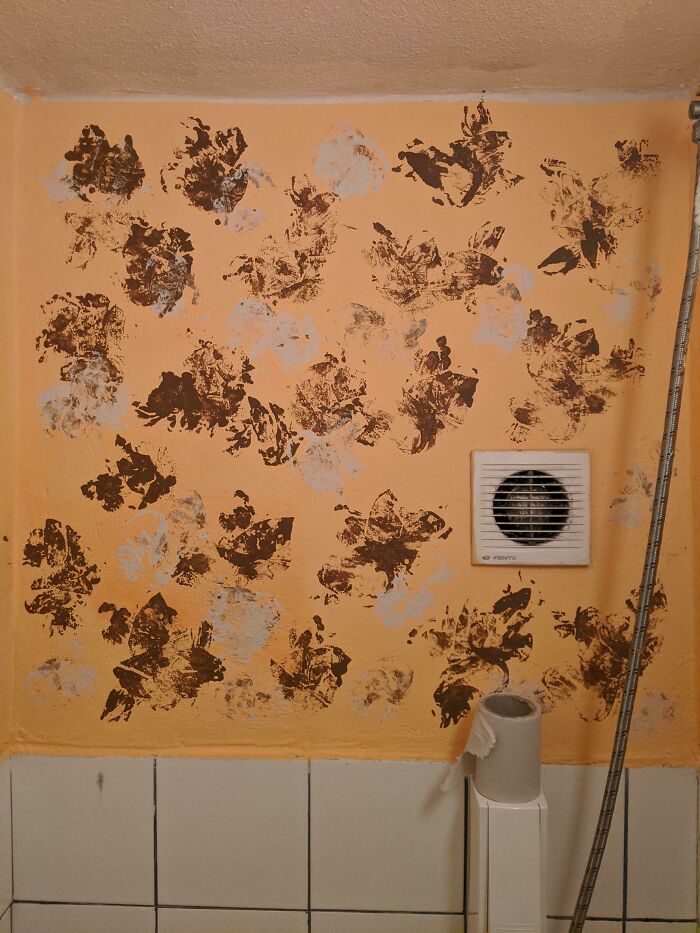 Remarkable Wall Desing In The Toilet Room