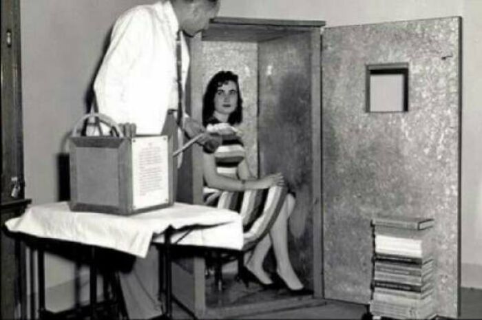 Orgone Accumulator, A Device Sold In The 1950s To Allow A Person Sitting Inside To Attract Orgone, A Massless 'Healing Energy'. The Fda Noted That One Purchaser, A College Professor, Knew It Was "Phony" But Found It "Helpful Because His Wife Sat Quietly In It For Four Hours Every Day."