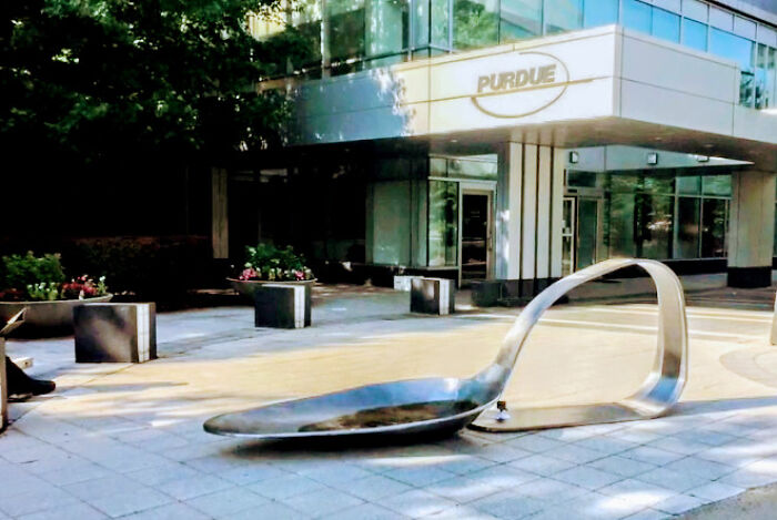 A Connecticut Gallery Owner, Fernando Alvarez, Was Arrested After Dropping A 10-Foot-Long, 800-Pound Sculpture Of A Heroin Spoon In Front Of Purdue Pharma’s Headquarters And Says He Plans To “Gift” More Spoons To Other Drug Companies, As Well As To Politicians And Doctors