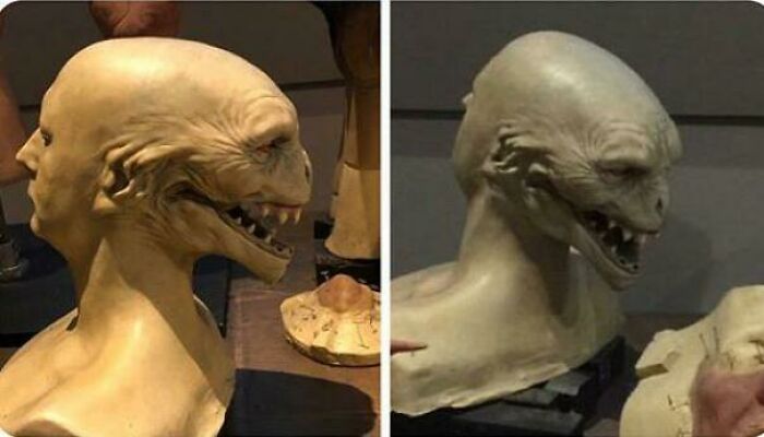 This Was The First Ever Design Of Voldemort, Which Many Find Far More Terrifying