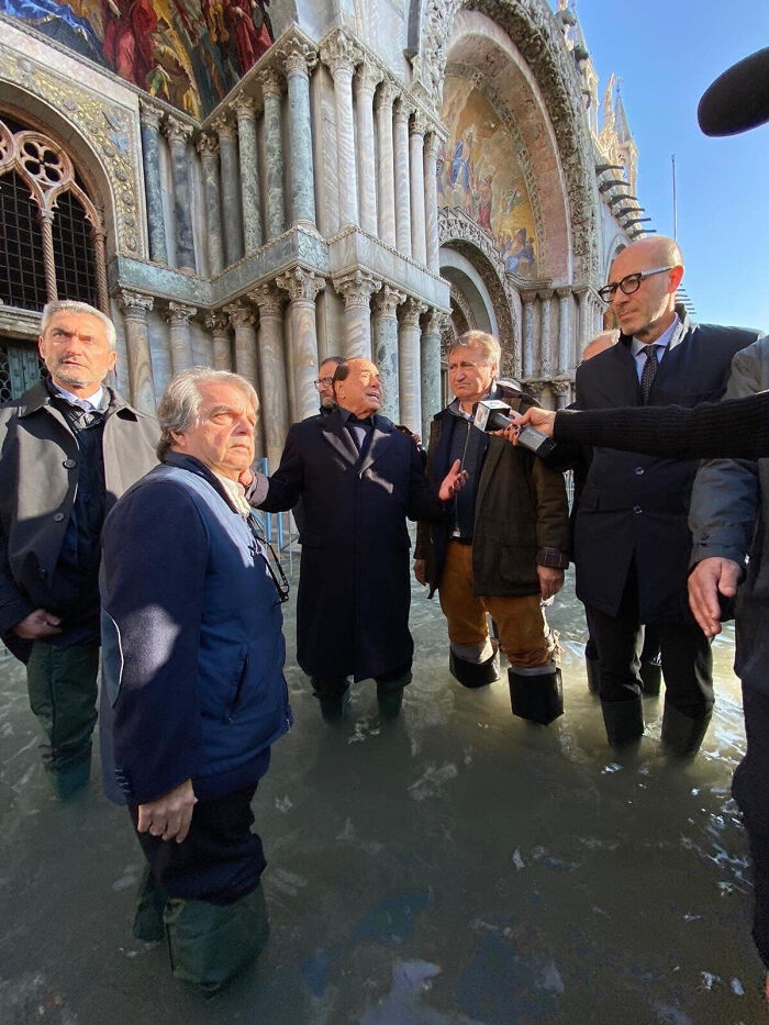 Politicians In Flooded Venice, 2019