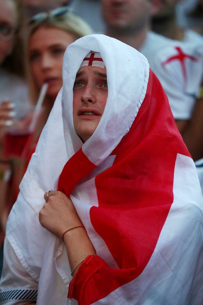 Clutching His Robe In Fear