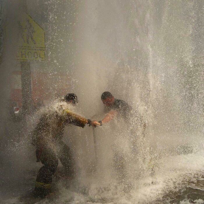 Shutting Off A Long Beach Fire Hydrant