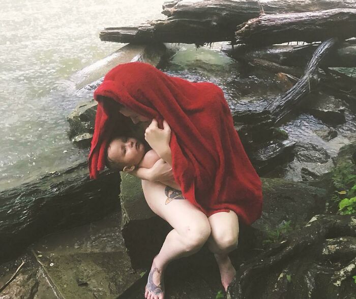 My Son And I Caught In A Storm