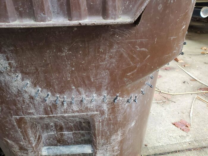 The Way My In Laws Fixed Their Garbage Can