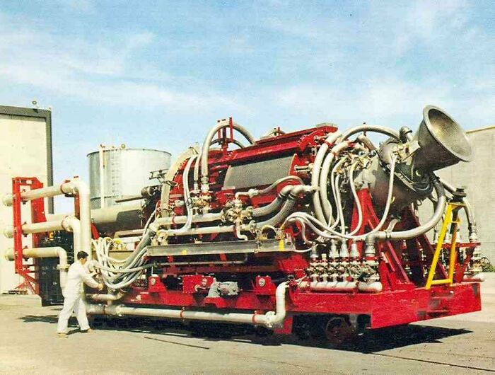 The World's First Nuclear Ramjet Engine, "Tory-Iia," Is Being Readied For Testing In 1961 As Part Of Project Pluto. The Rise Of Intercontinental Ballistic Missile Technology Reduced The Need For Such A Complex Thrust Mechanism And The Project Was Eventually Canceled