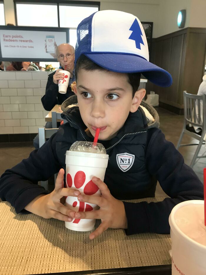 Cute Old Man Photobombed My Son