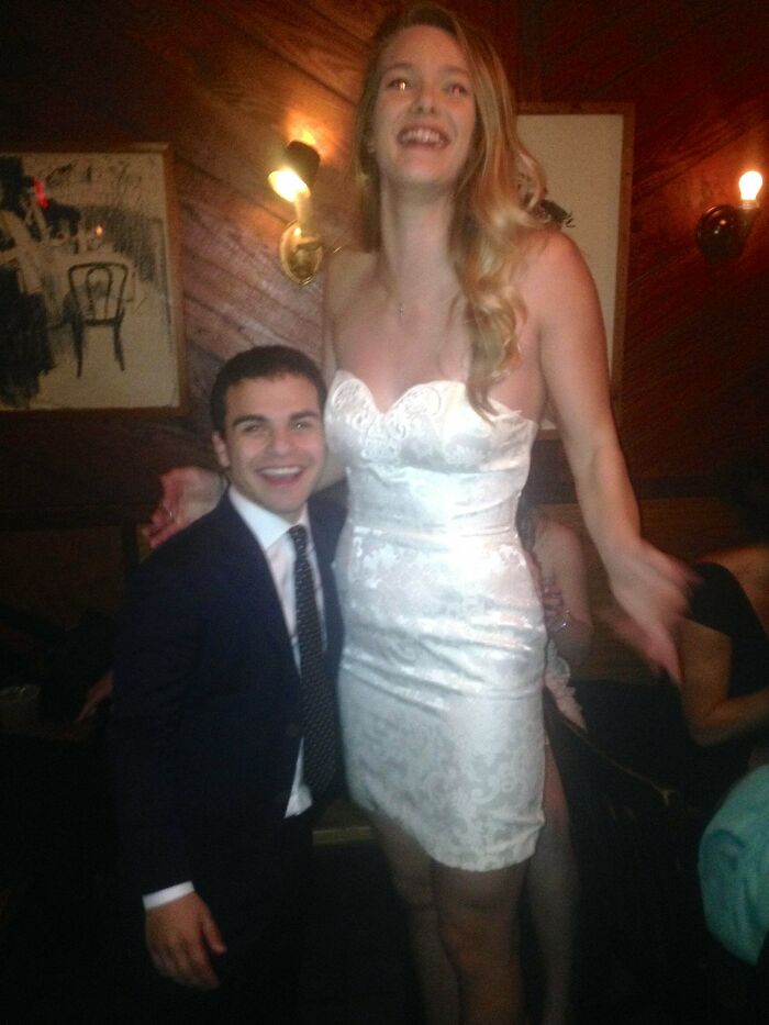 Me And My 6'4" Date To Our Rowing Formal. I'd Say We're Pretty Cute