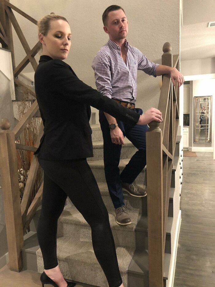 When Your Friend Stands Two Steps Above To Be An Inch Or Two Taller Than You In Heels