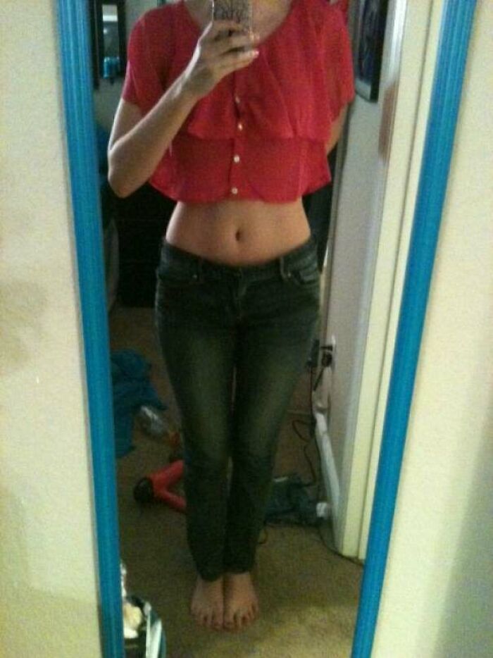 Ordered This Shirt Online... It Was Normal Length On The Model. Good Thing Crop Tops Are In Style?