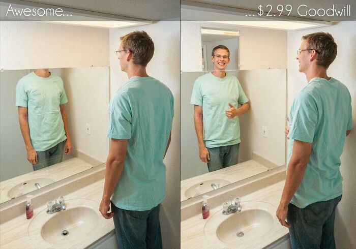 Fixing My Too-Low Bathroom Mirror