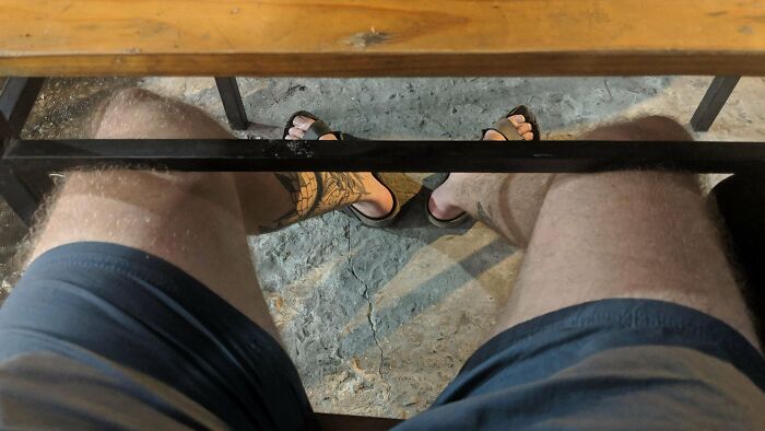 Any Time A Chair Is High Enough For Comfort...