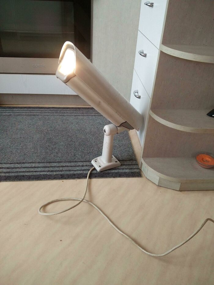 About 15 Years Ago I Got Drunk And Nicked A Security Camera. The Next Day I Gutted It And Put A Lightbulb In. It's Been Stowed Away Ever Since Until Today