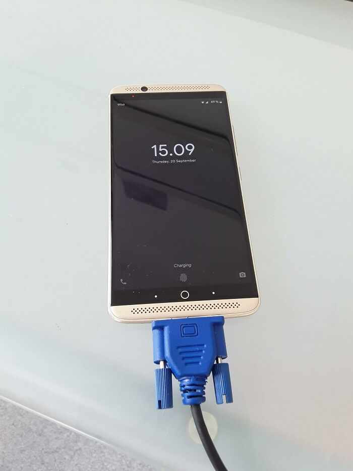 Kept Fumbling In The Dark And Couldn't Figure Out Which Cable Was For My Phone Charger, So I Made It A Little Bigger And Easier To Distinguish