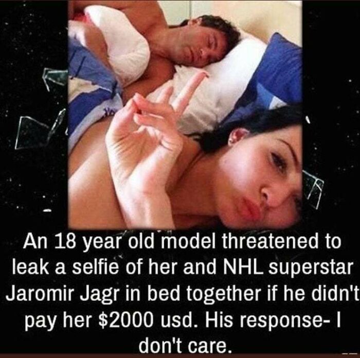 To Blackmail Jaromir Jagr