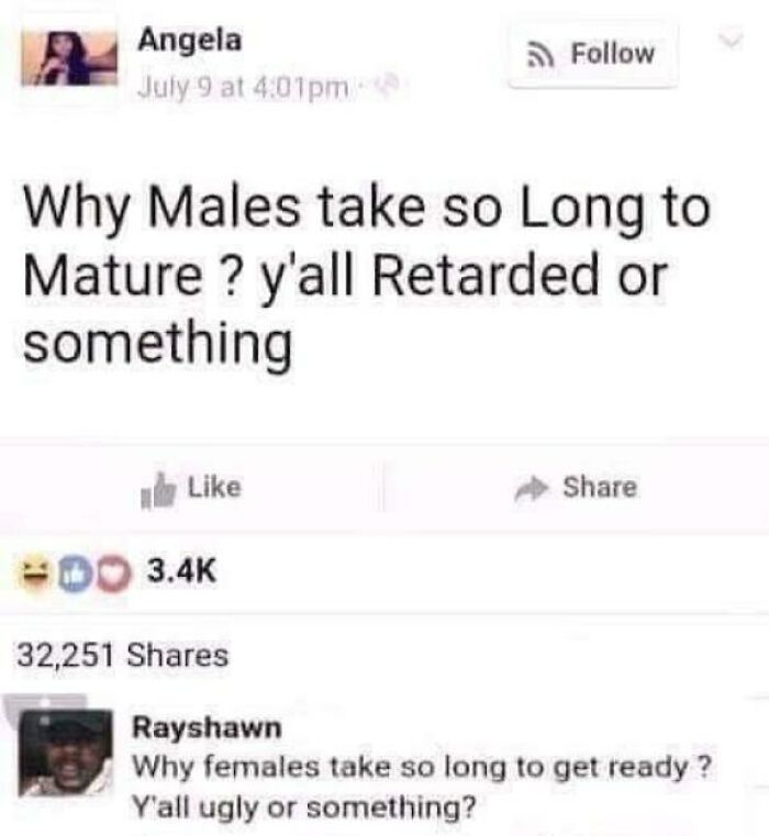 To Roast Males