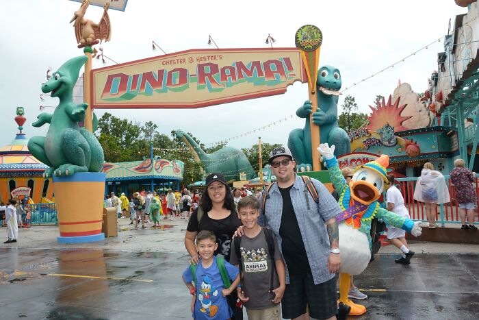 Took Our First Ever Trip To Disneyworld. Got Photobombed