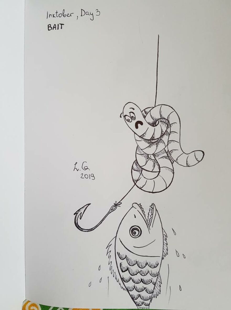 One And Half Of Inktober :)