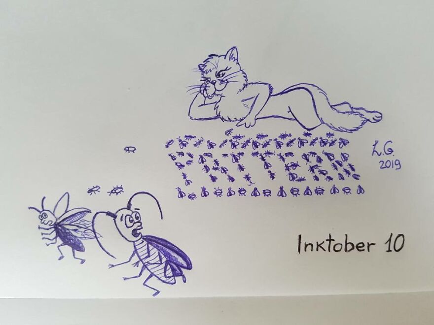 One And Half Of Inktober :)