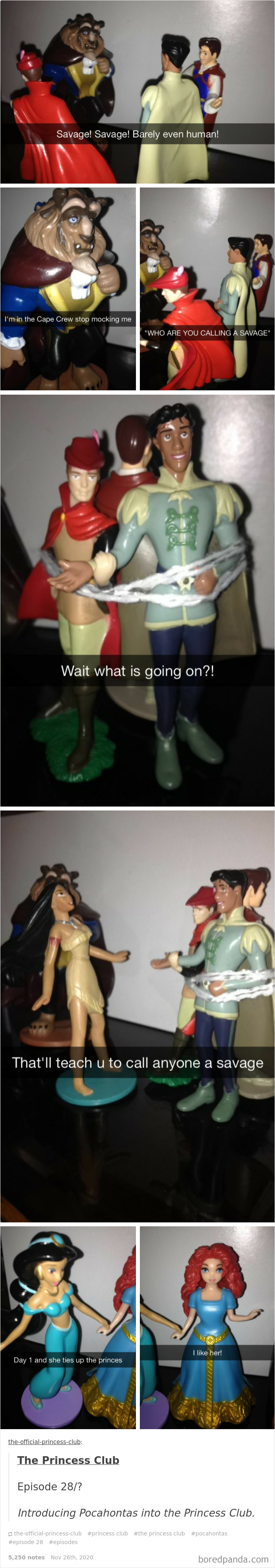 Pocahontas’s Grand Entrance