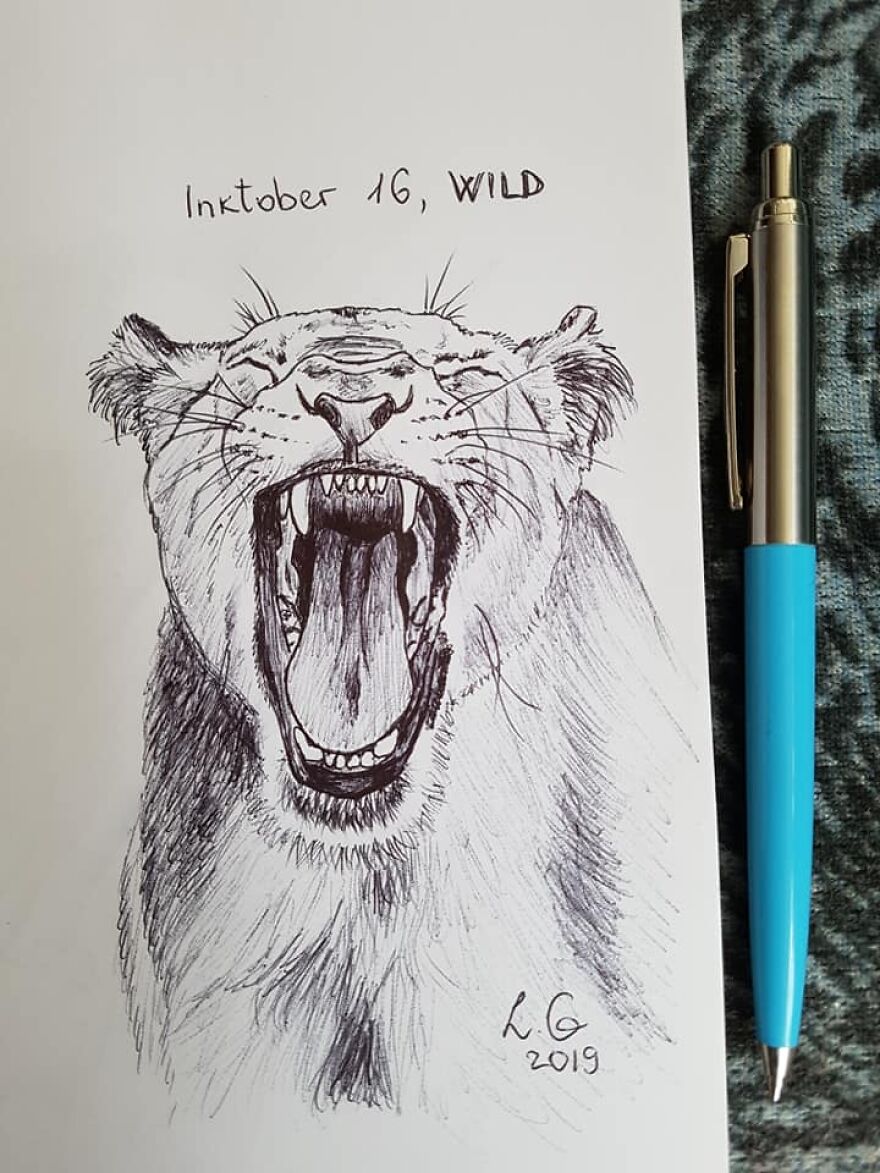 One And Half Of Inktober :)