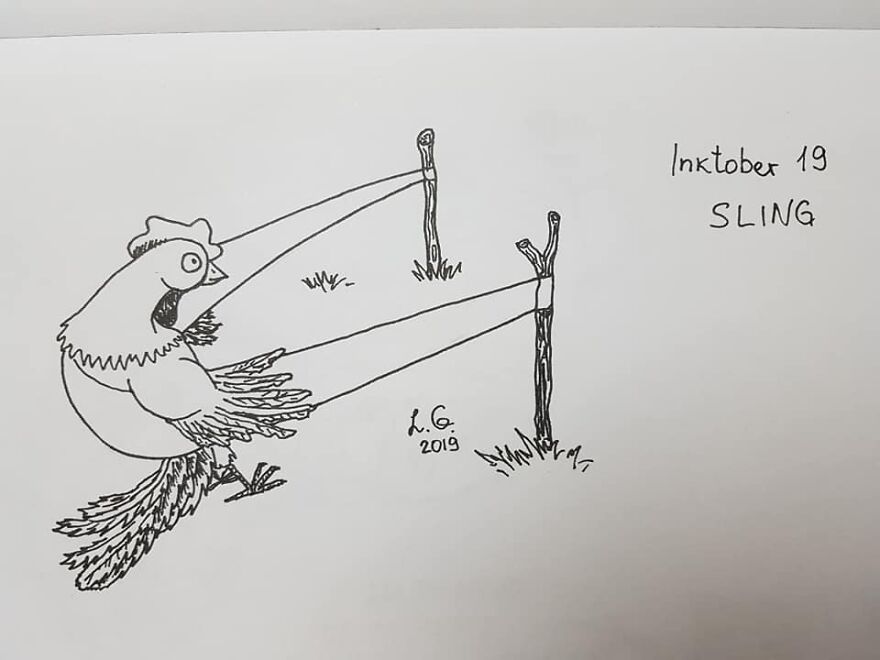 One And Half Of Inktober :)