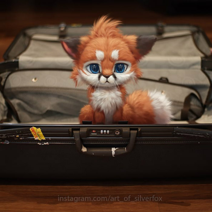 Digital-Art-Cute-Animal-Illustrations-In-Reality-Yee-Chong