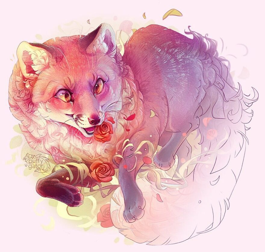 Cute-Animal-Illustrations-Puffygator-Nana-Key