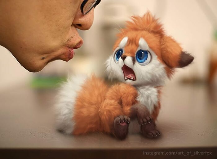 Digital-Art-Cute-Animal-Illustrations-In-Reality-Yee-Chong
