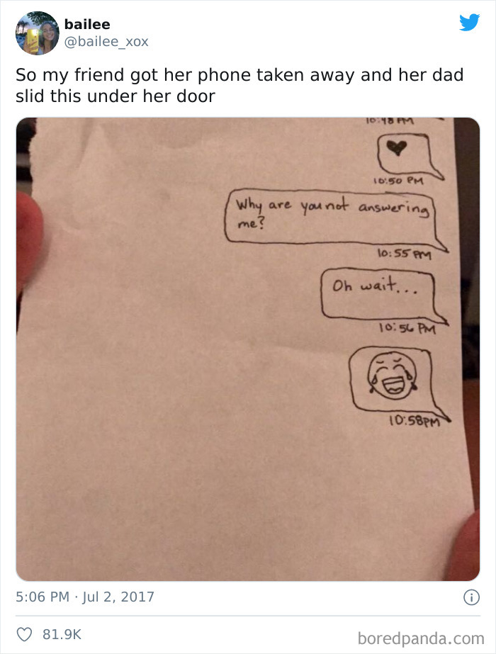 And This Dad Who Hilariously Trolled His Daughter After Taking Away Her Phone
