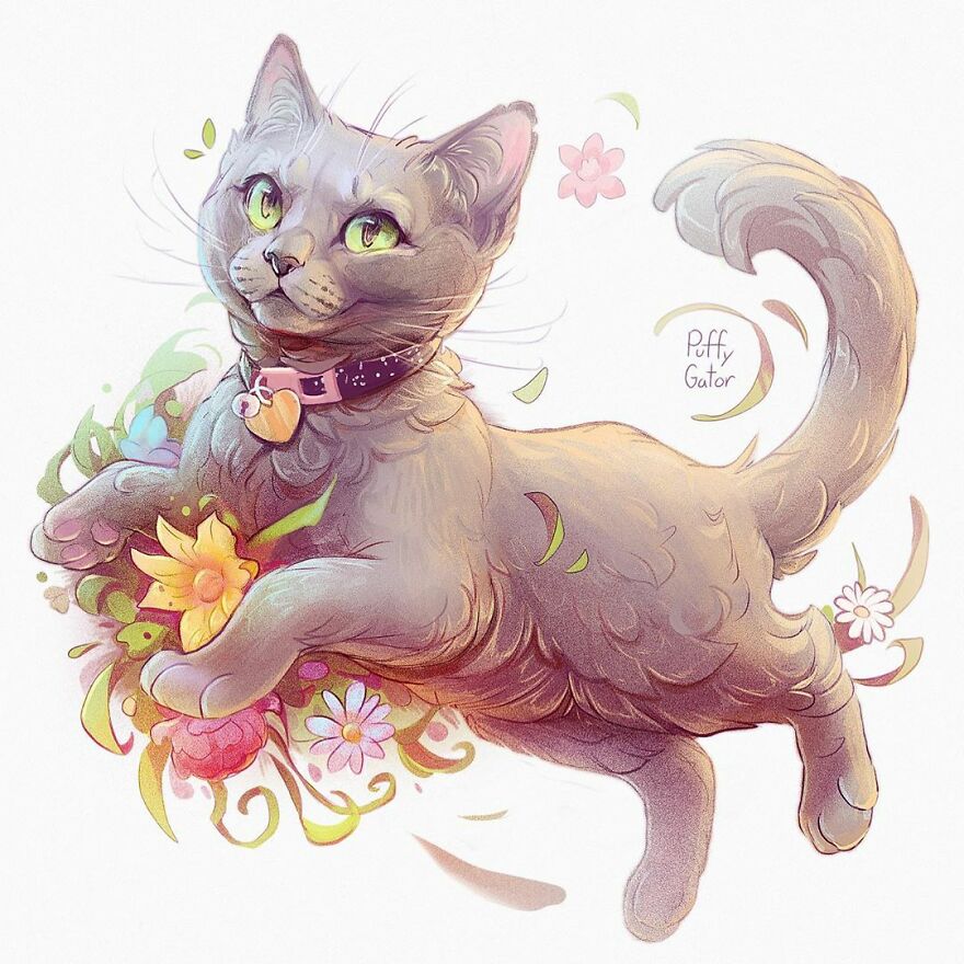 Cute-Animal-Illustrations-Puffygator-Nana-Key