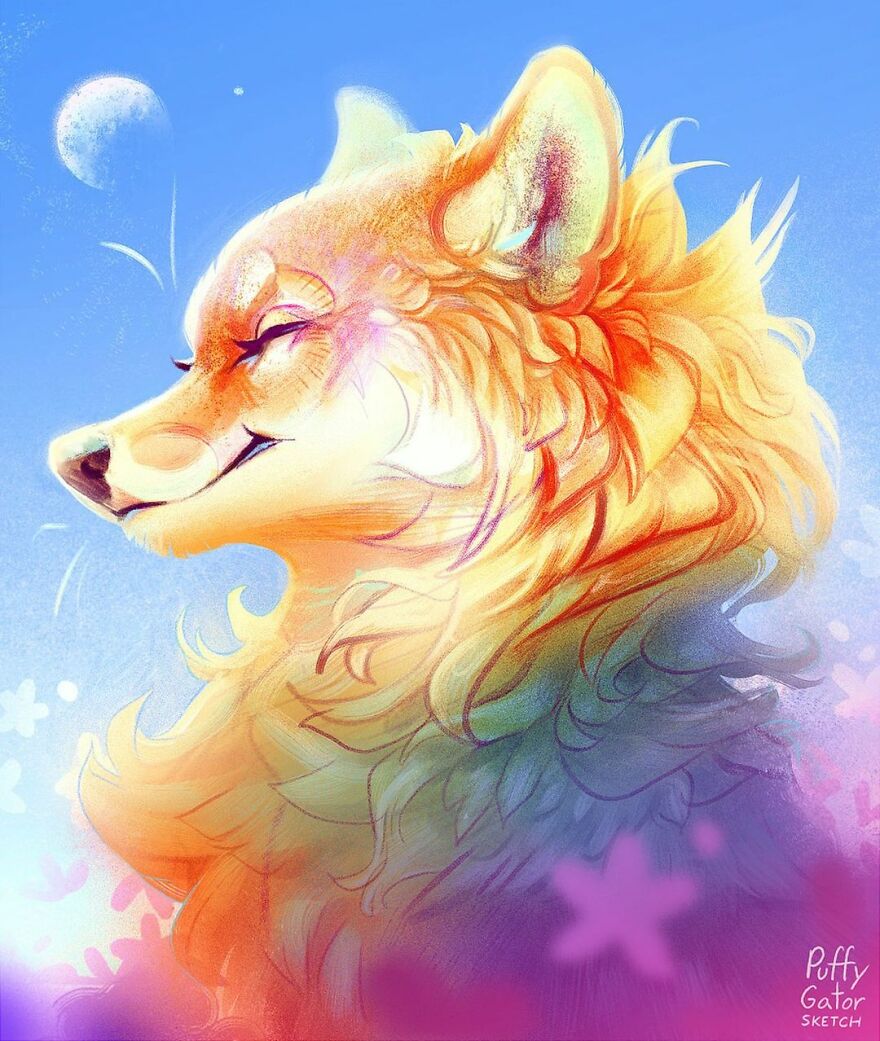 Cute-Animal-Illustrations-Puffygator-Nana-Key