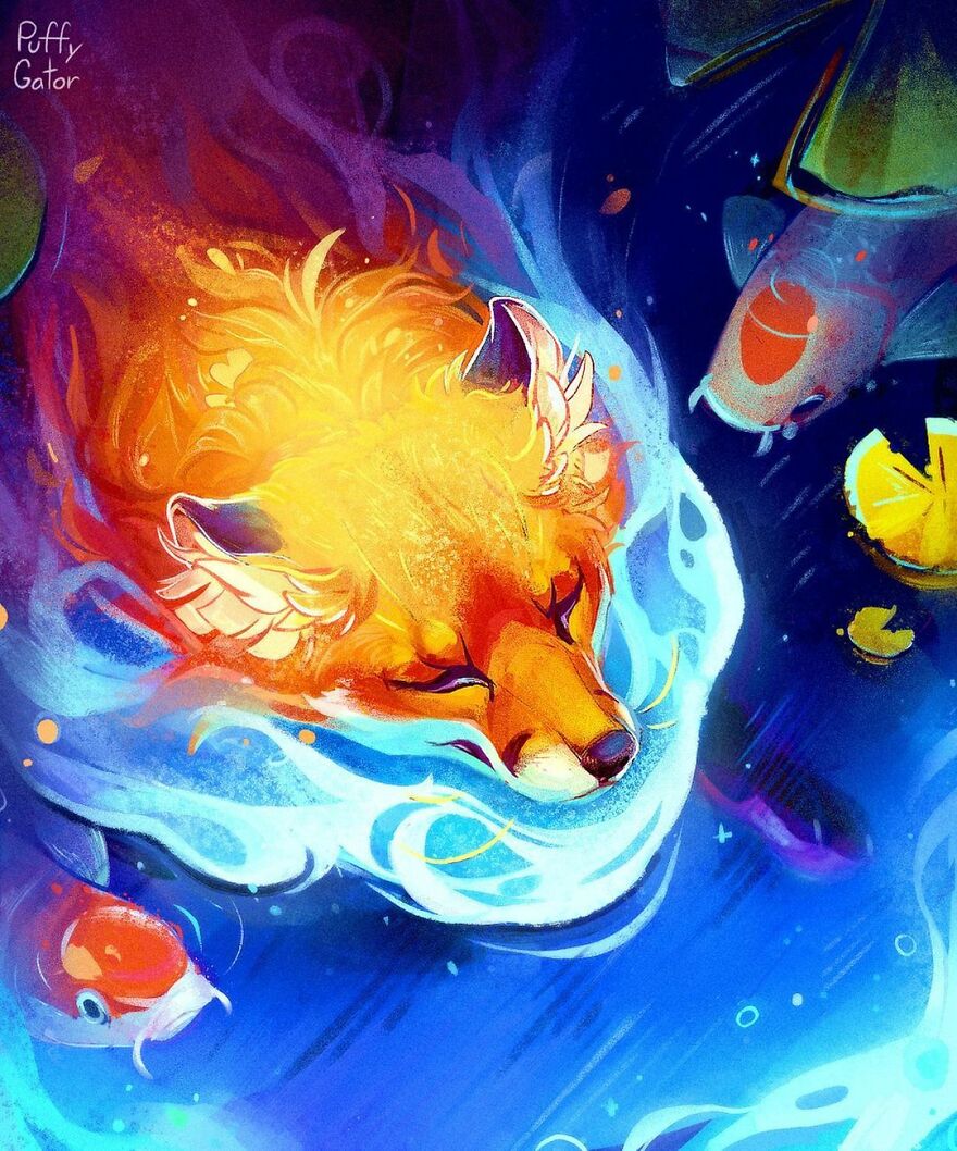 Cute-Animal-Illustrations-Puffygator-Nana-Key