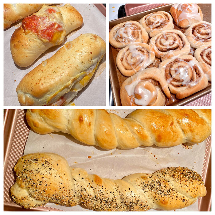 Every Christmas I Bake About 120 Loaves Of Pepperoni Bread, Homemade Cinnamon Rolls, And A Couple Of Loaves Of Everything Bagel Bread! Have You Ever Met A Bread You Didn’t Like?