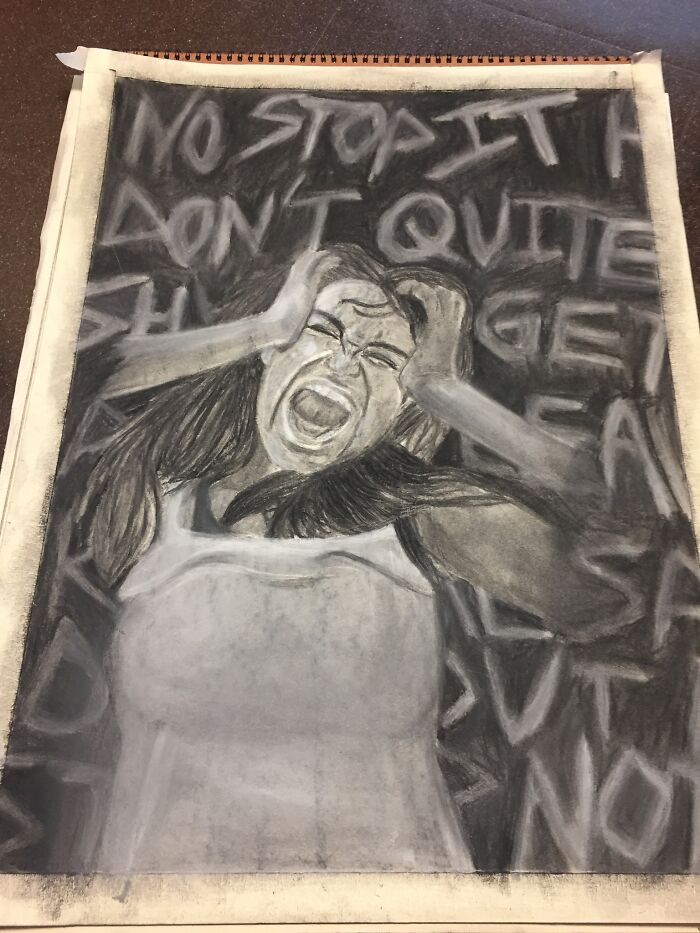 Here’s A Self Portrait I Drew