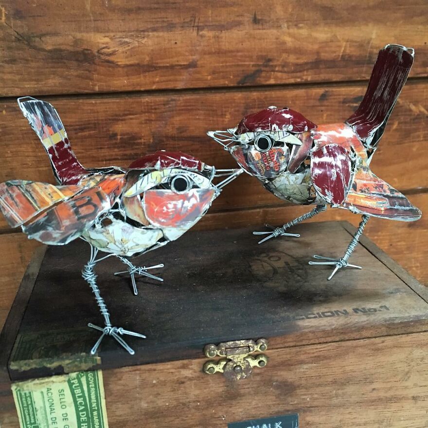 Recycled-Materials-Animal-Sculptures-Metal-Fabric-Barbara-Franc