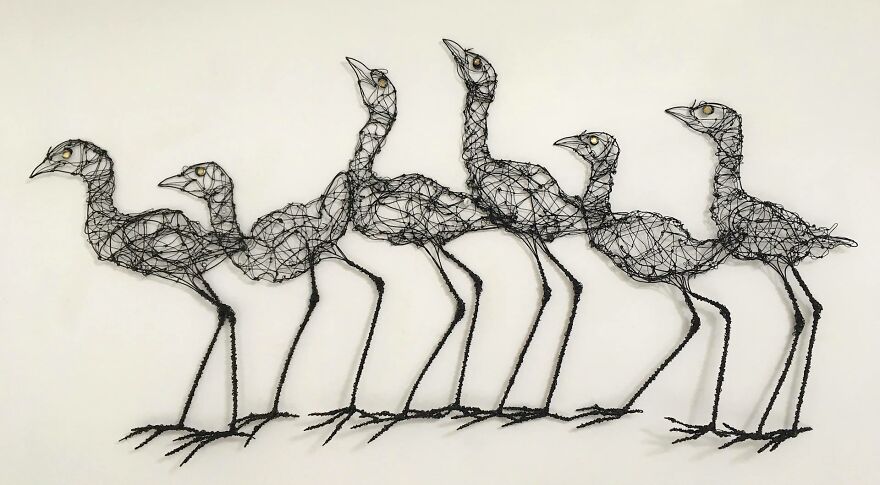 Recycled-Materials-Animal-Sculptures-Metal-Fabric-Barbara-Franc