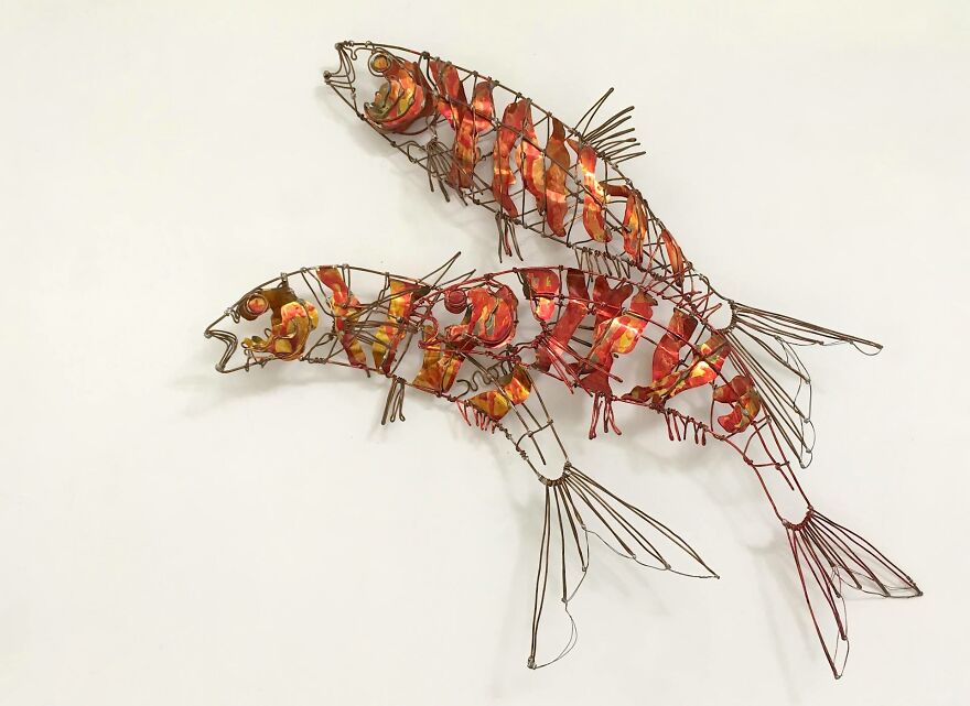 Recycled-Materials-Animal-Sculptures-Metal-Fabric-Barbara-Franc