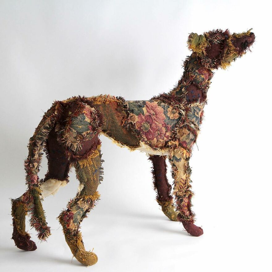 Recycled-Materials-Animal-Sculptures-Metal-Fabric-Barbara-Franc
