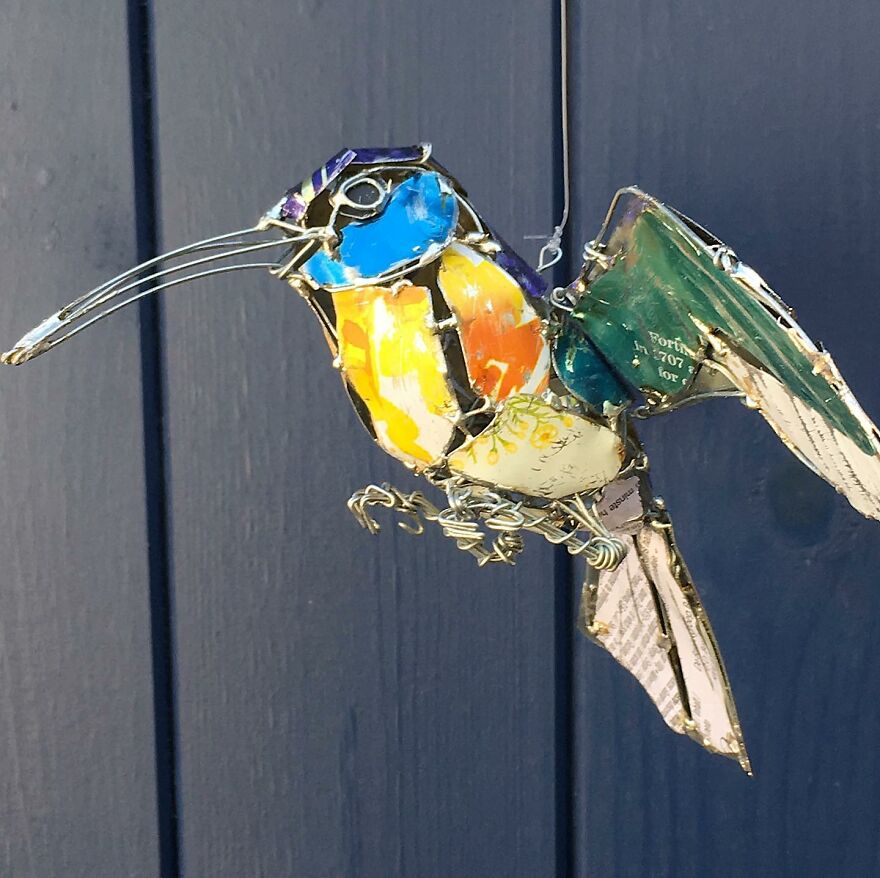 Recycled-Materials-Animal-Sculptures-Metal-Fabric-Barbara-Franc