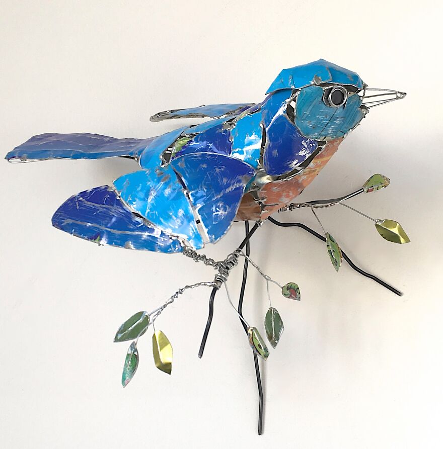 Recycled-Materials-Animal-Sculptures-Metal-Fabric-Barbara-Franc