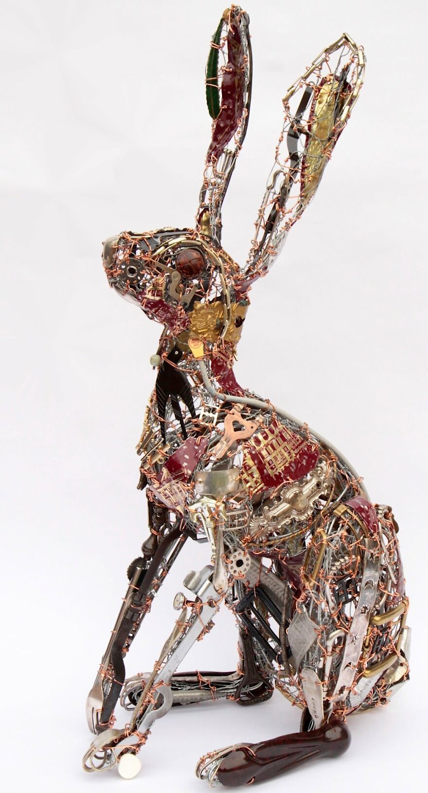 Recycled-Materials-Animal-Sculptures-Metal-Fabric-Barbara-Franc