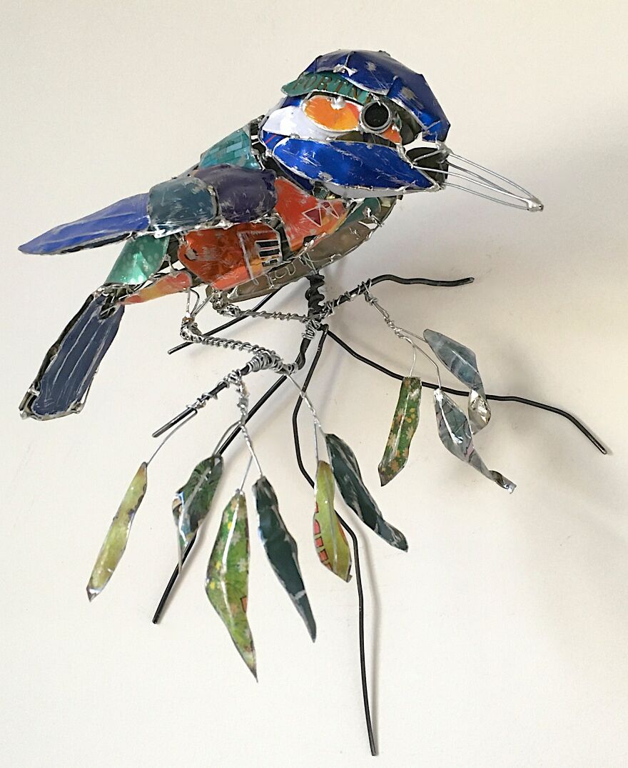 Recycled-Materials-Animal-Sculptures-Metal-Fabric-Barbara-Franc