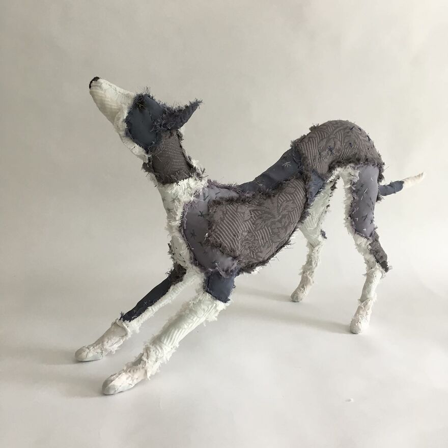 Recycled-Materials-Animal-Sculptures-Metal-Fabric-Barbara-Franc
