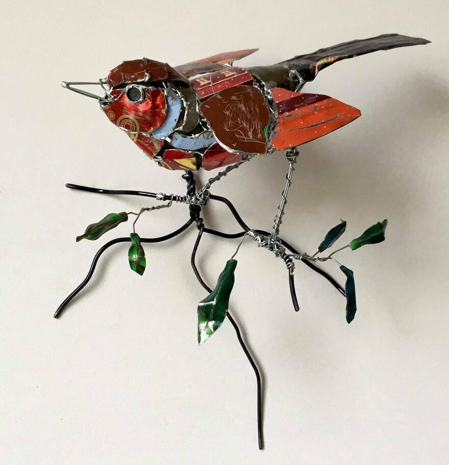 Recycled-Materials-Animal-Sculptures-Metal-Fabric-Barbara-Franc