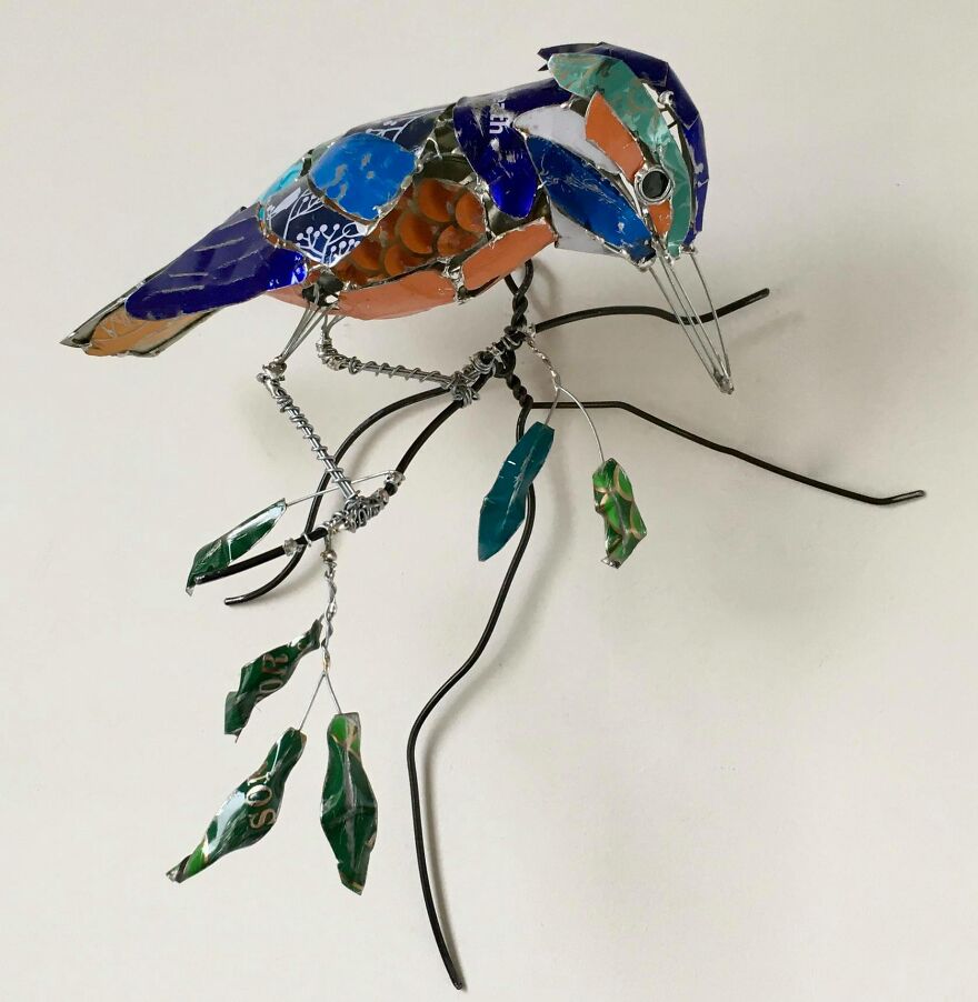 Recycled-Materials-Animal-Sculptures-Metal-Fabric-Barbara-Franc