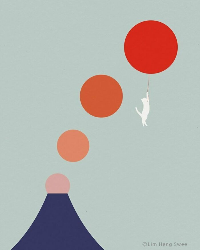 I Created 100 Illustrations To Prove That This Is The Land Of Cats. (40 Pics)