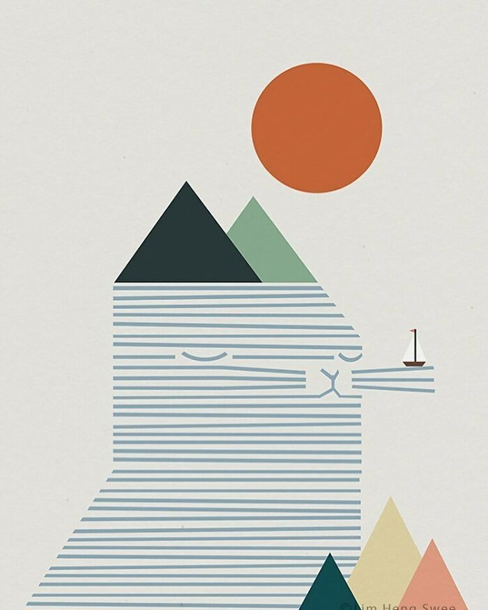 I Created 100 Illustrations To Prove That This Is The Land Of Cats. (40 Pics)