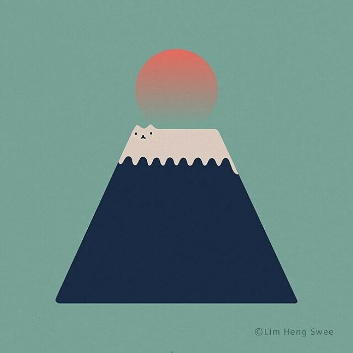 I Created 100 Illustrations To Prove That This Is The Land Of Cats. (40 Pics)