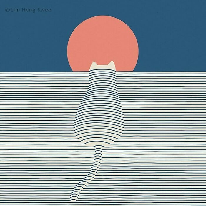 I Created 100 Illustrations To Prove That This Is The Land Of Cats. (40 Pics)